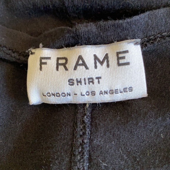 Frame Cotton Black Tank Top S - Picture 5 of 5